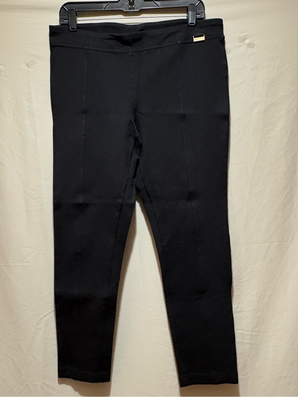 Calvin Klein Black Skinny High-Rise Ponte Pants - Picture 3 of 4